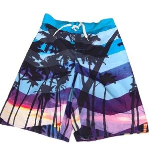 ARIZONA JEAN COMPANY Boys Palm Beach Board Shorts Swim Trunks size 18/20